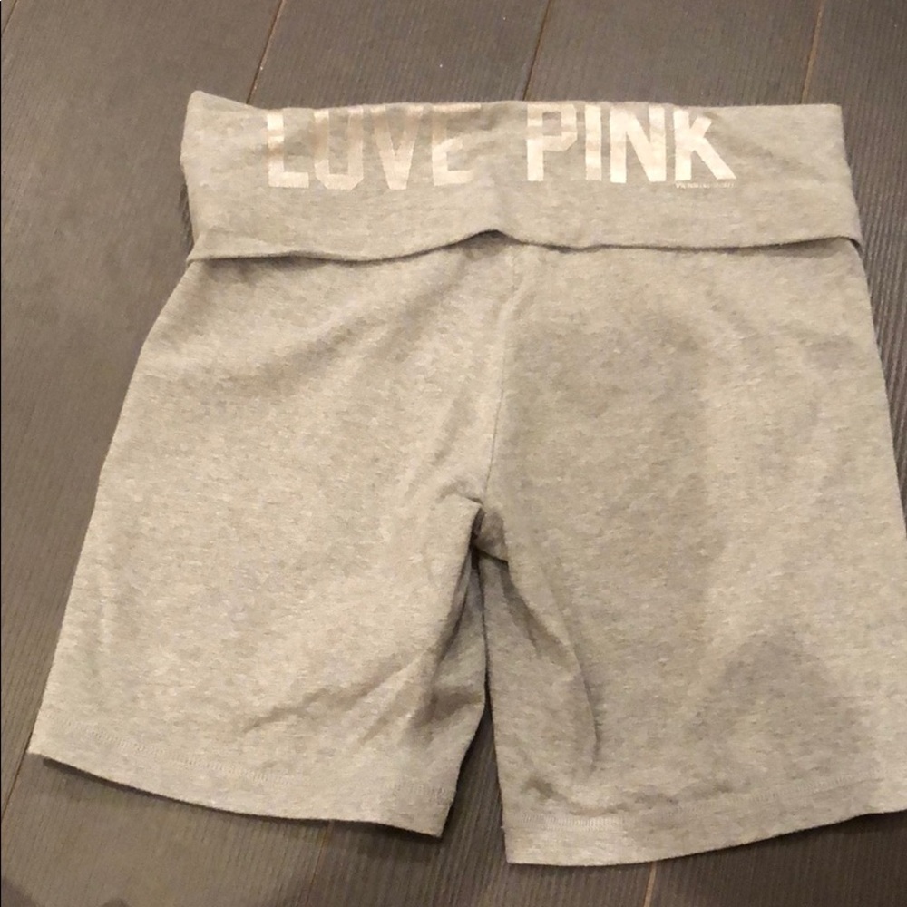 Pink biker shorts